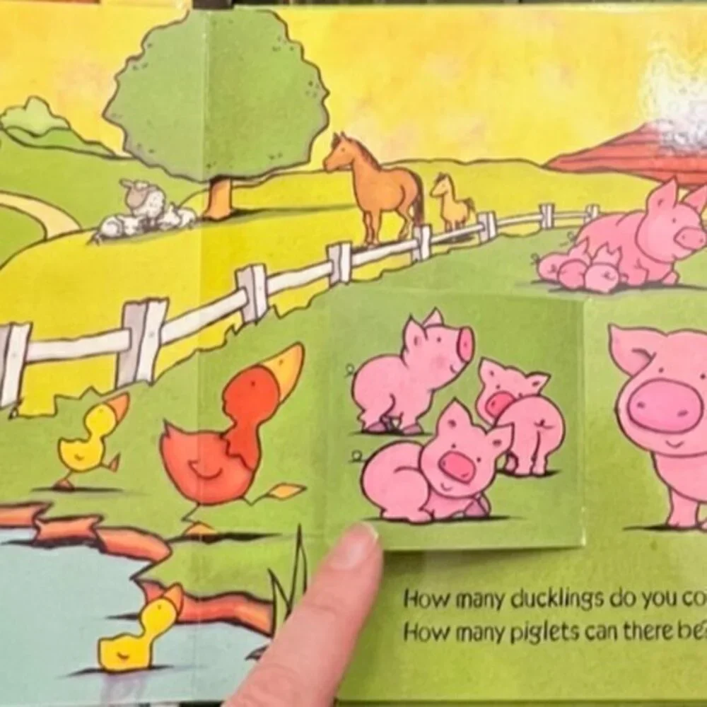 Book Bundle Kids, Animal Hide and Seek, A is for Apple, Peek-a-Boo Farm‎ GIFT